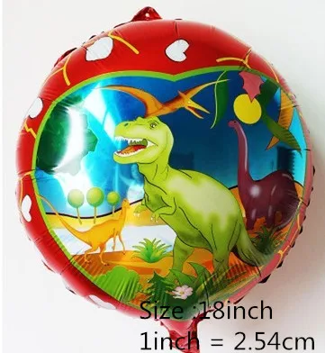 1 шт. Babyshower гигантский динозавр вечерние воздушные шары из фольги с днем рождения украшения для детей и взрослых украшения для дома аксессуары - Цвет: as picture