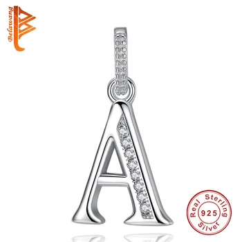 

Trendy Letter A Cubic Zirconia Pendant Necklace For Women 925 Sterling Silver Brand Pendant Luxury Jewelry Gift