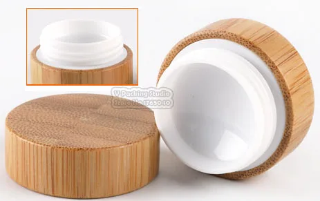 Download 30g Natural Bamboo Cream Jar Lid Bamboo Cosmetic Packaging ...