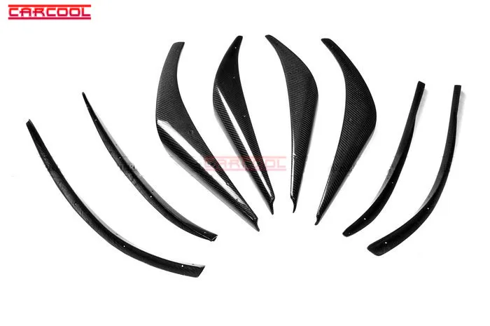 

Auto Tuning Parts For 2009 Impreza 10 GR VRS Style Carbon Fiber Front Bumper Canard(4pcs canard with 4pcs fitting)
