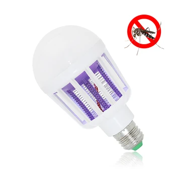 

Indoor 2 en 1 E27 LED Mosquito Killer Lamp LED Bulb 9W 220V Anti-Mosquito Insect Zapper Flying Moths Killer Light