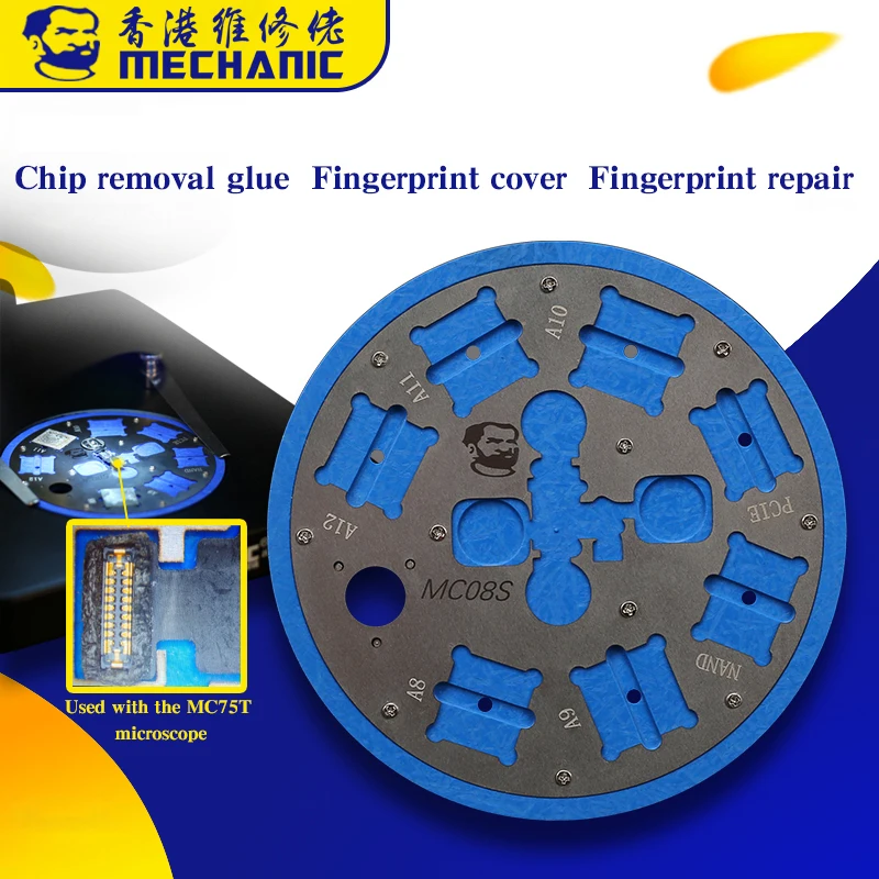 

Multifunctional Microscope Glue Removal Platform Fingerprint Sensor Repair Base for iPhone 6/6P/6SP/7/7P/8/8P/A8/A9/A10/A11/A12