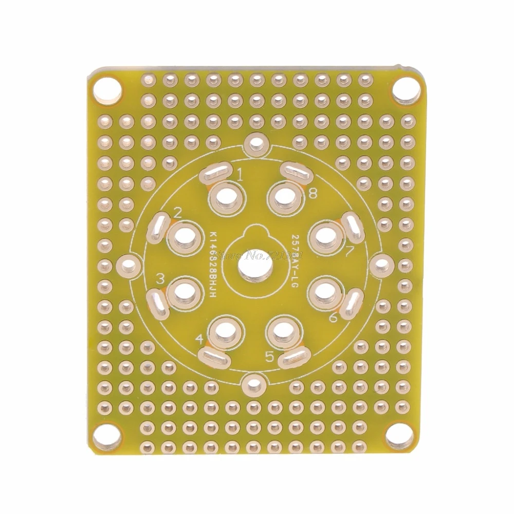 

Universal Prototype PCB For 8 Pin Tube Amplifier Preamp Headphone Valve Double-sided Glass Board