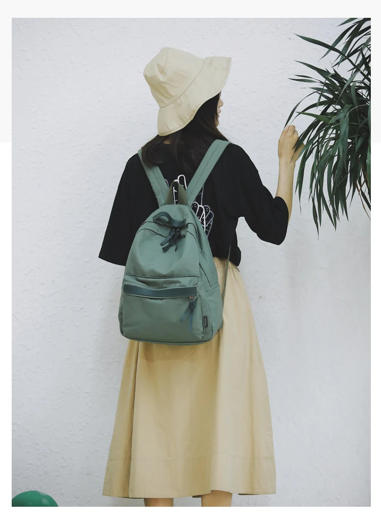 Menghuo High Quality Women Canvas Backpack Teenage Girls Leisure Backpack Bag Vintage Stylish Female School Bag Bookbag Mochilas (4)