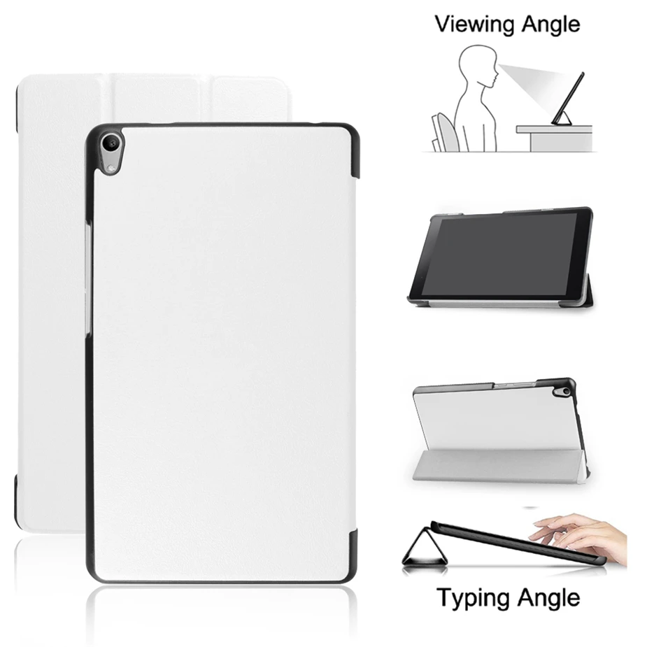 Gukeedianzi Pure Color Pu Cover For Lenovo Tab 3 Tab3 8 Plus P8 Tb