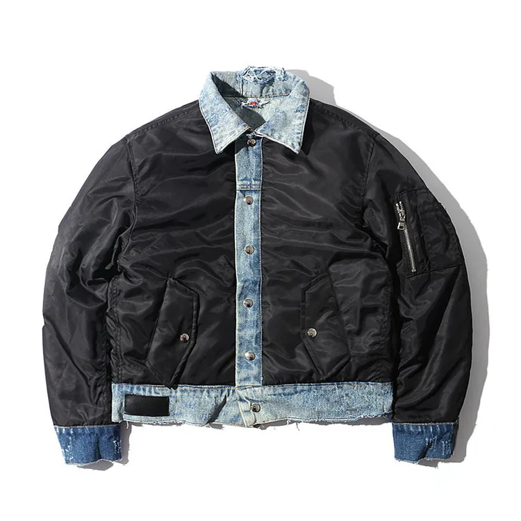 Джастин Бибер разрушенная джинсовая куртка мужская куртка в стиле хип-хоп с отложным воротником джинсовые куртки с дырками куртки в стиле хип-хоп