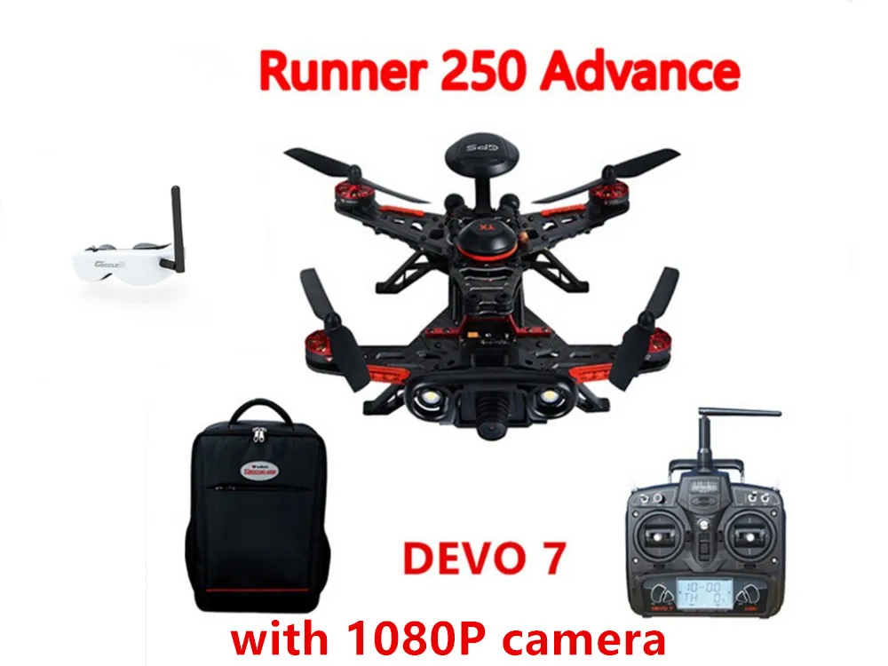 

Walkera Runner 250 Advance GPS System RC Racer Quadcopter RTF with DEVO 7 Transmitter OSD 1080P Camera GPS Goggle 2 F19357