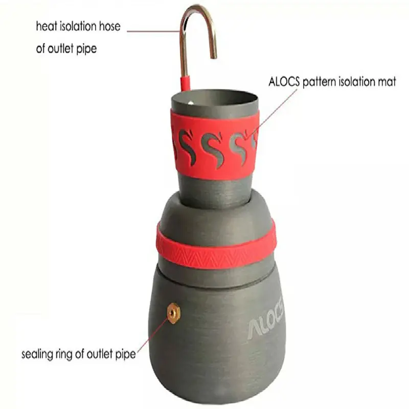 ALOCS CW em01 Открытый Отдых Алюминий сплав Термальность Кофе плита для наружной