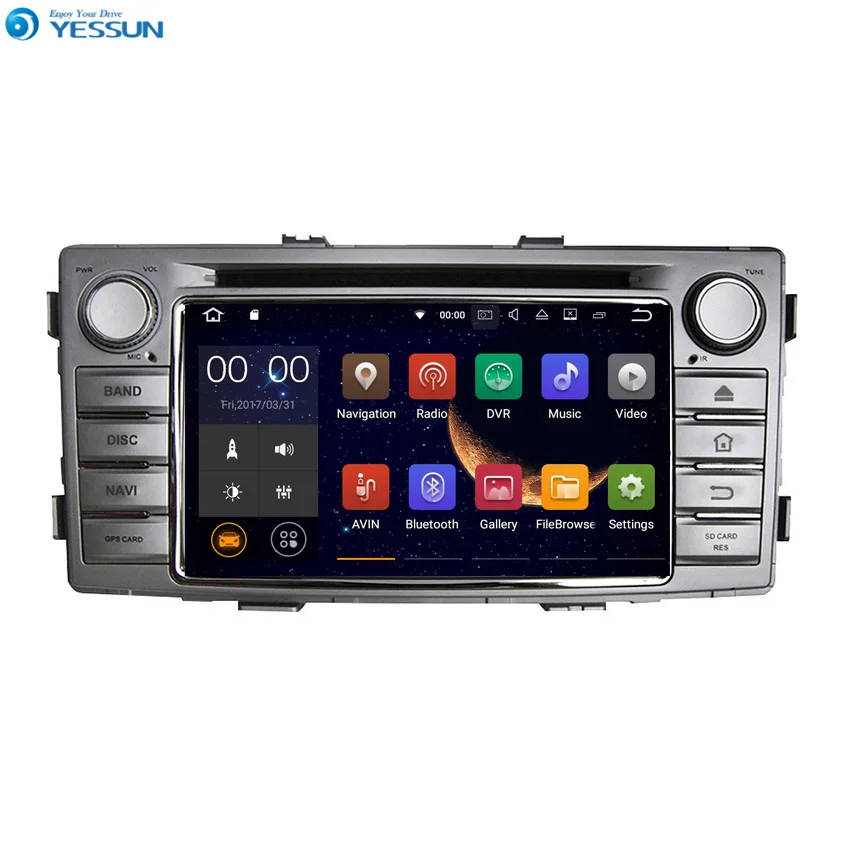 

YESSUN Android Radio Car DVD Player For TOYOTA Hilux 2012-2016 Stereo Radio Multimedia GPS Navigation With WIFI Bluetooth AM/FM