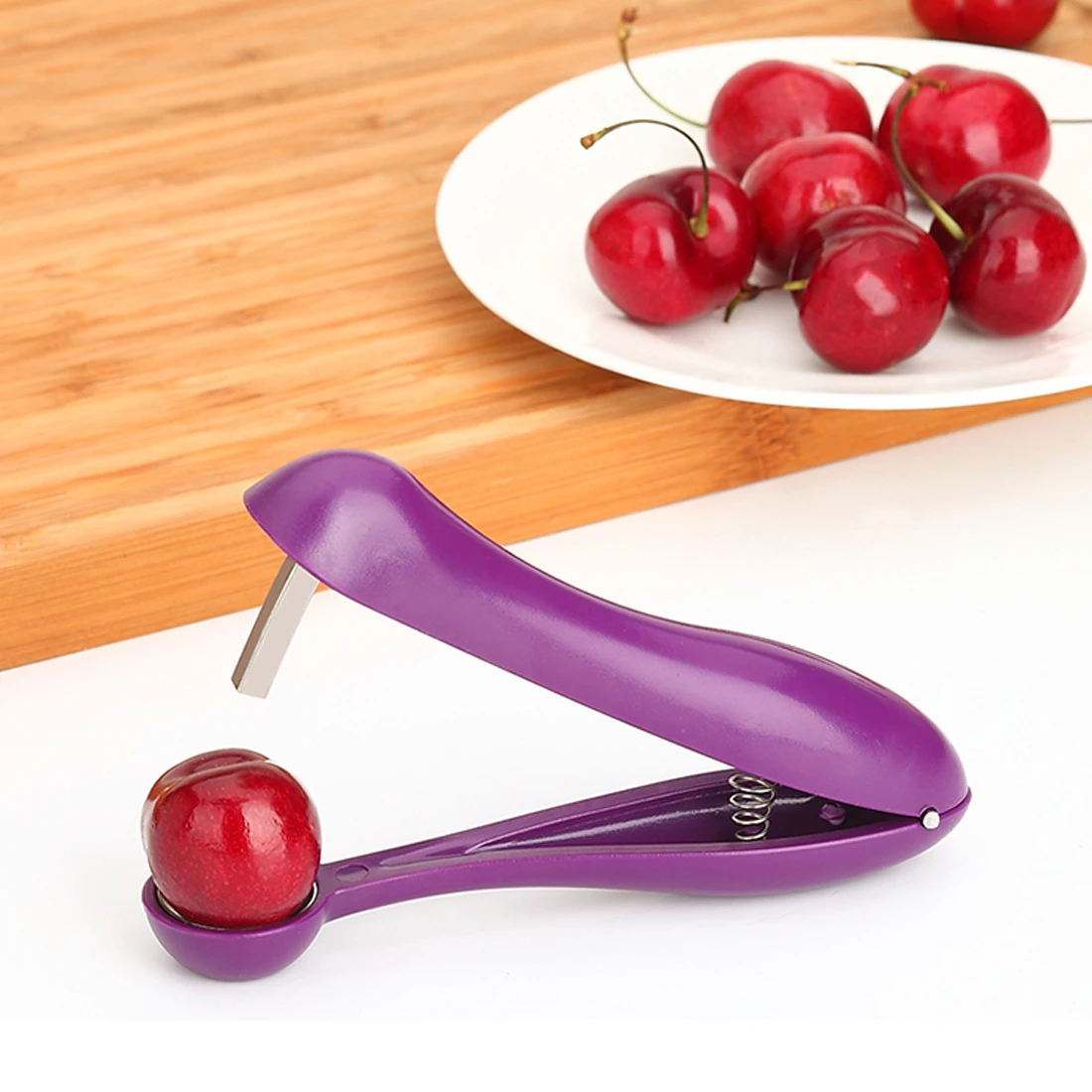 1Pc Kitchen Cherry Pitter Easy Fruit Core Seed Remover Cherry Tools