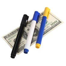 Забавная волшебная ручка поддельные кованые деньги банкнота ручка проверки детектор тестер маркер магический детектор денег ручка