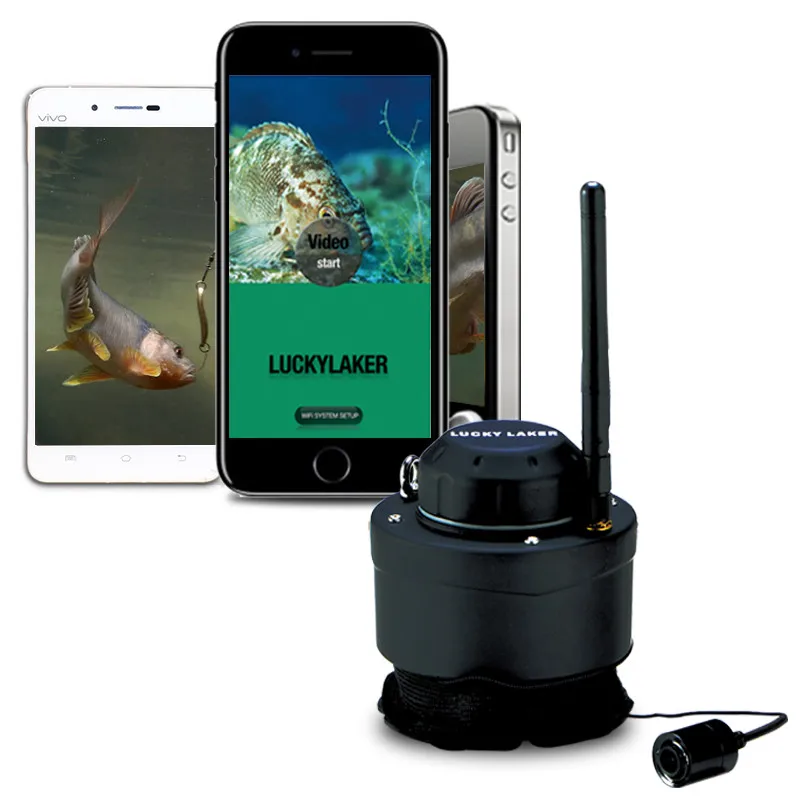 FF3309 LUCKY Wifi Рыбацкая камера 80 м Беспроводная рабочая Подводный рыболокатор