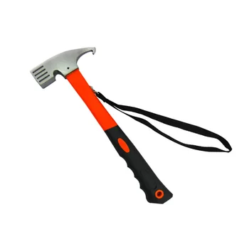 

Multifunction Tent Steel Hammer Life-Saving Tool Tent Nail Extractor Claw Hammer Hand Tools