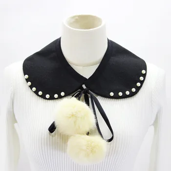 

Elegant high fake collar Scottish Detachable False Collar faux collar chemisie Shirt Fake Collar White Black Blouse Vintage