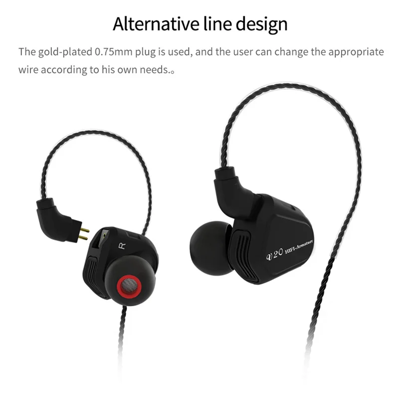 2018 новые TRN V20 DD + BA гибридные наушники в ухо HIFI DJ монитор для бега спортивные