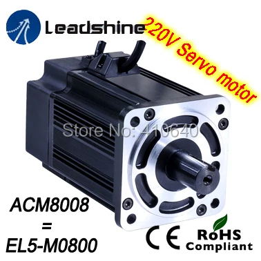 Leadshine 750 Вт 220 В ac Серводвигатель ACM8008L2H-60-B EL5-M0750 nema 32 Оправа Max 5000 об./мин. и 7.2 нм крутящий момент