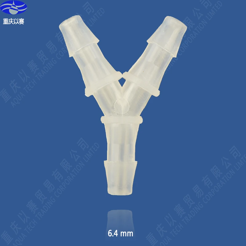 

6.4mm(1/4'') Y plastic pipe connector,hose connector,pipe fittings