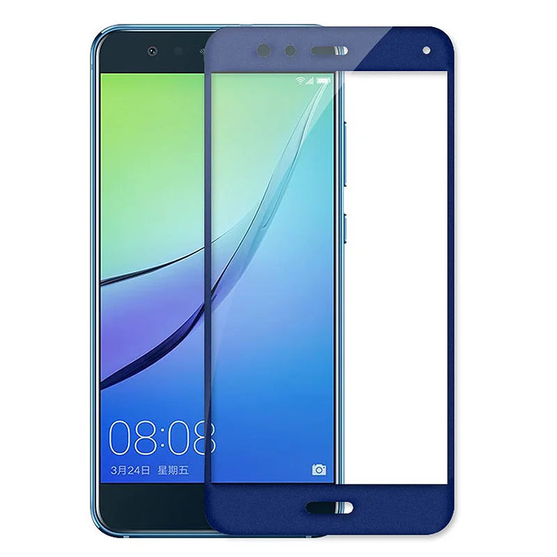 5D закругленные края полное покрытие для huawei P10 Lite Закаленное стекло протектор экрана