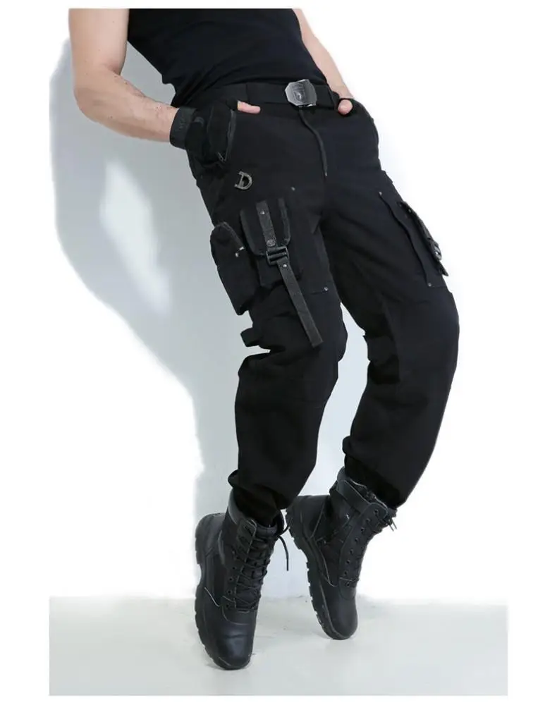 Freedom Knight Outdoors Cargo Pants Multi Pocket Jersey Men Army Green Military Hiking Camping Long Trousers