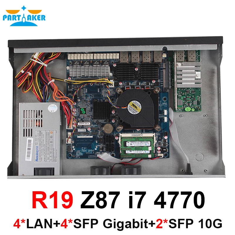 PfSense роутер с креплением в стойку ОС ПК Core i7 4770 SFP 4 LAN 6 сетевой брандмауэр
