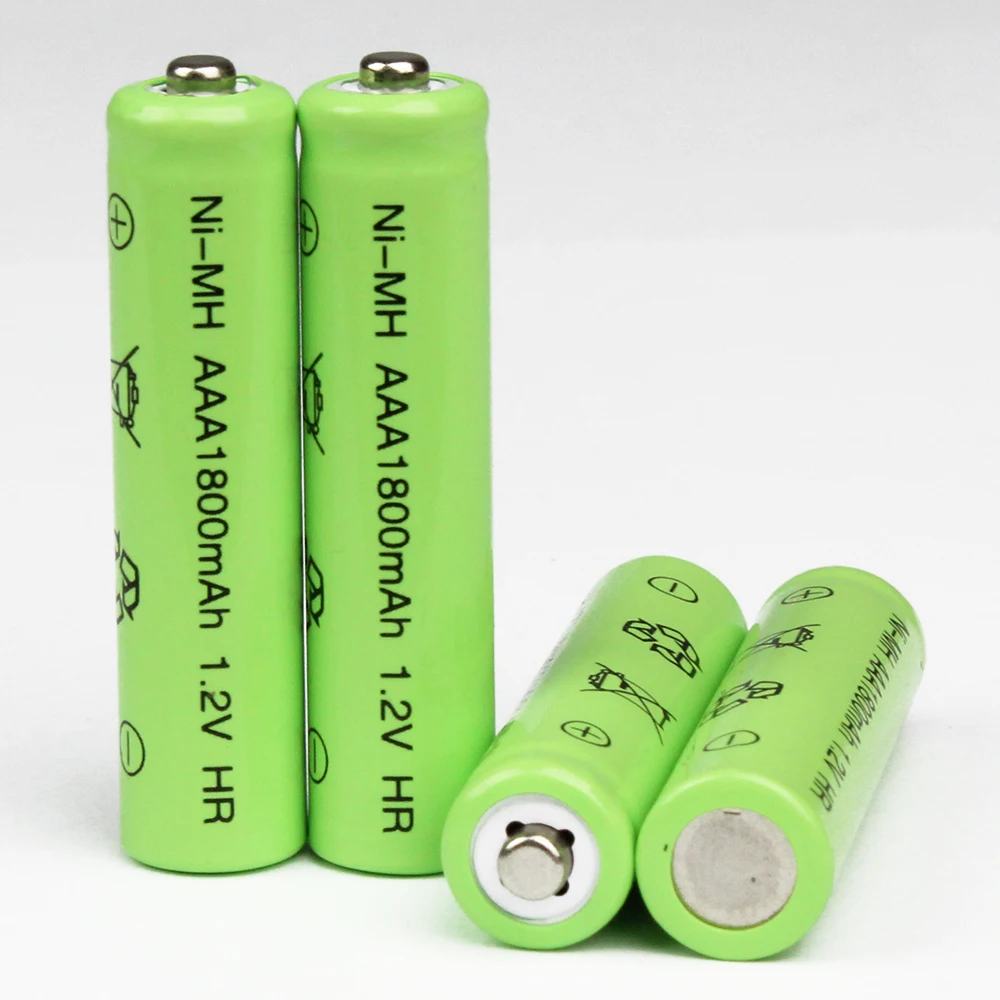 10 шт 1800mAh Ni-MH AAA батареи Ni-MH 1,2 V нейтральные AAA аккумуляторы