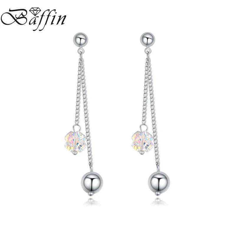 

BAFFIN Crystal Pendant Eardrop Earrings Made with Swarovski ELEMENTS for 2017 Christmas Piercing Women Jewelry Gift