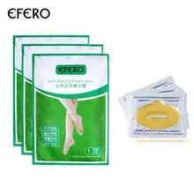 6 пачек efero Baby Peel Feet отшелушивающая маска для ног носки удаление ороговевшей кожи Кристалл Коллаген для губ маска увлажняющий глубоко увлажняющий