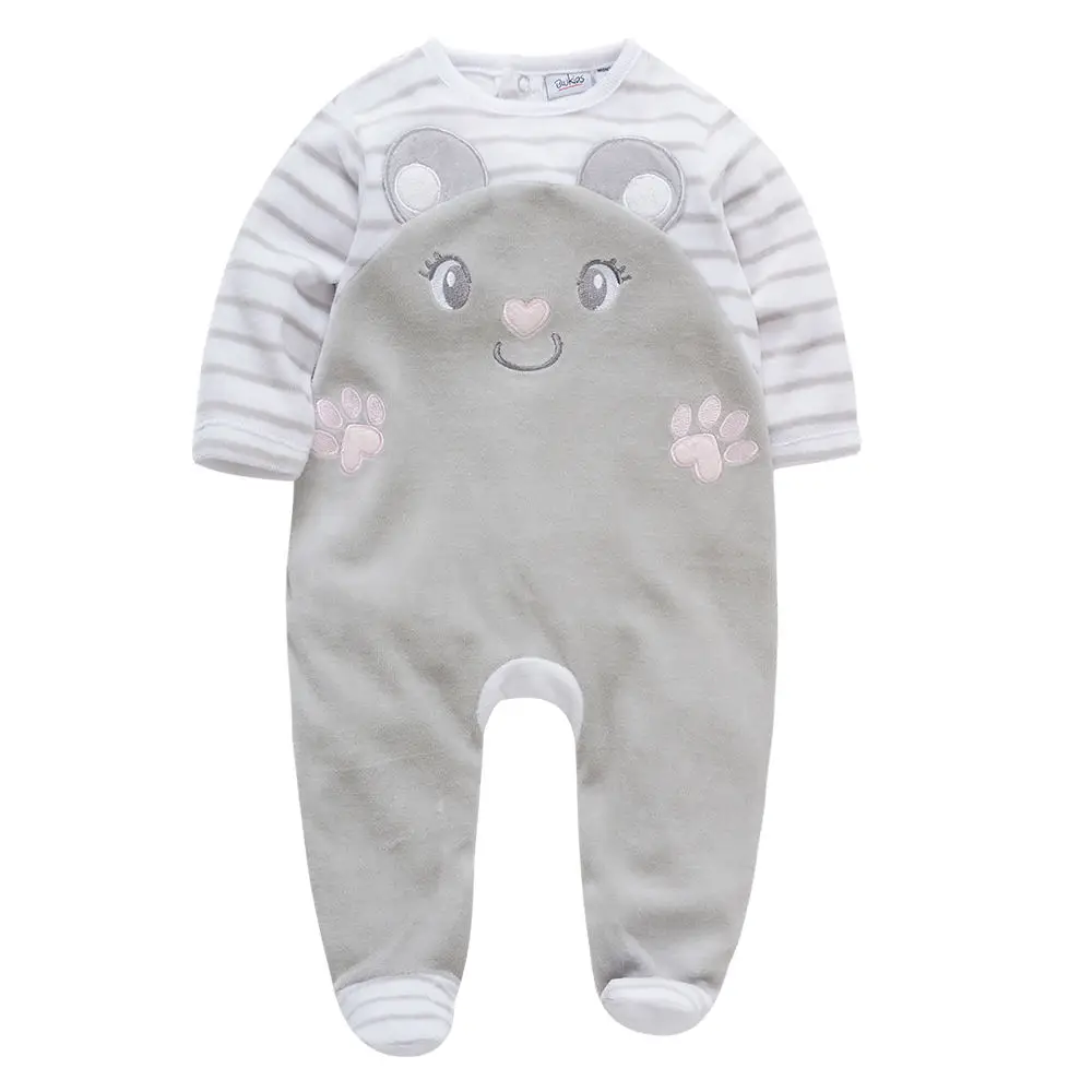 Детские комбинезоны для новорожденных Зимняя одежда маленьких мальчиков и