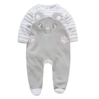 

Newborn Baby Rompers Winter Baby Boys Girls Clothes Plus Velvet Warm Infant Overall Toddler Jumpsuit New Born Costume One Piece