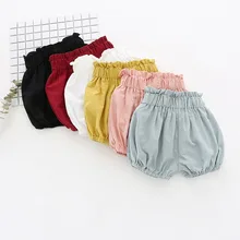 Летние шорты полипропиленовые трусы шорты милый белый Мягкий хлопок детские шорты для девочки для новорожденных брюки для маленьких мальчиков шорты спортивные шорты, комплект одежды для малышей