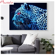 leopard diy handmade diamond painting animals 5D Full Square/round cross stitch kit diamond embroidery sale custom mosaic decor