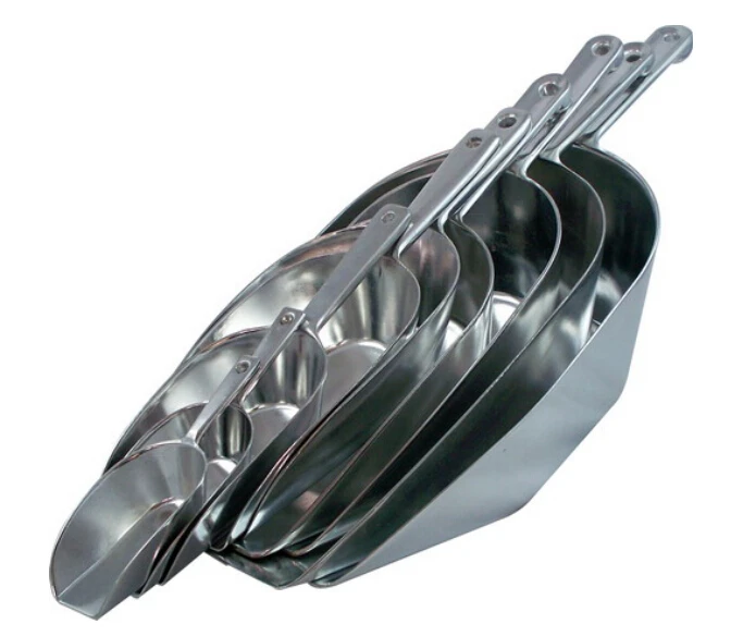 

5pcs/lot 135mm 270mm Alloy Food Scoops Spoons Salt Sugar Ice Flour Scoop