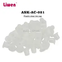 Дешевый 3000 шт. S/M/L пластиковые татуировки чернильнице Шапки Перманентный макияж бровей татуировки пигмента Контейнер чашки