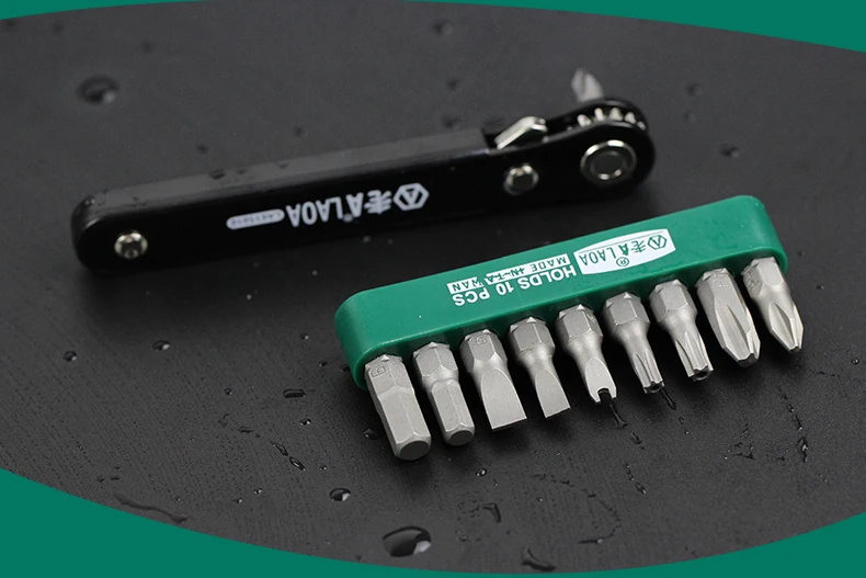 LAOA Mini Ratchet Screwdriver Set S2 Screwdrivers Forward and Reverse Multifunction Tool with Phillip Slotted Torx Bits