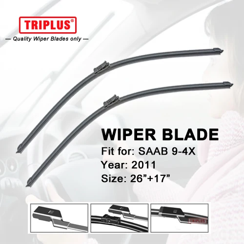 Wiper Blade for SAAB 9 4X (2011) 1set 26"+17",Flat Aero Beam Windscreen
