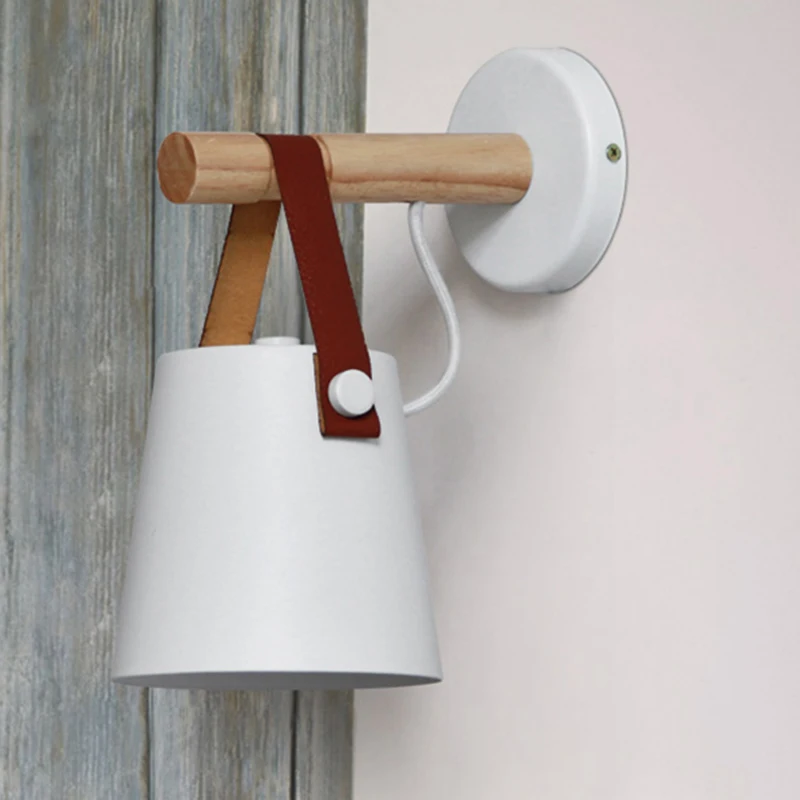 Nordic Wood led Wall Lamps Modern Wall Mounted Luminaire