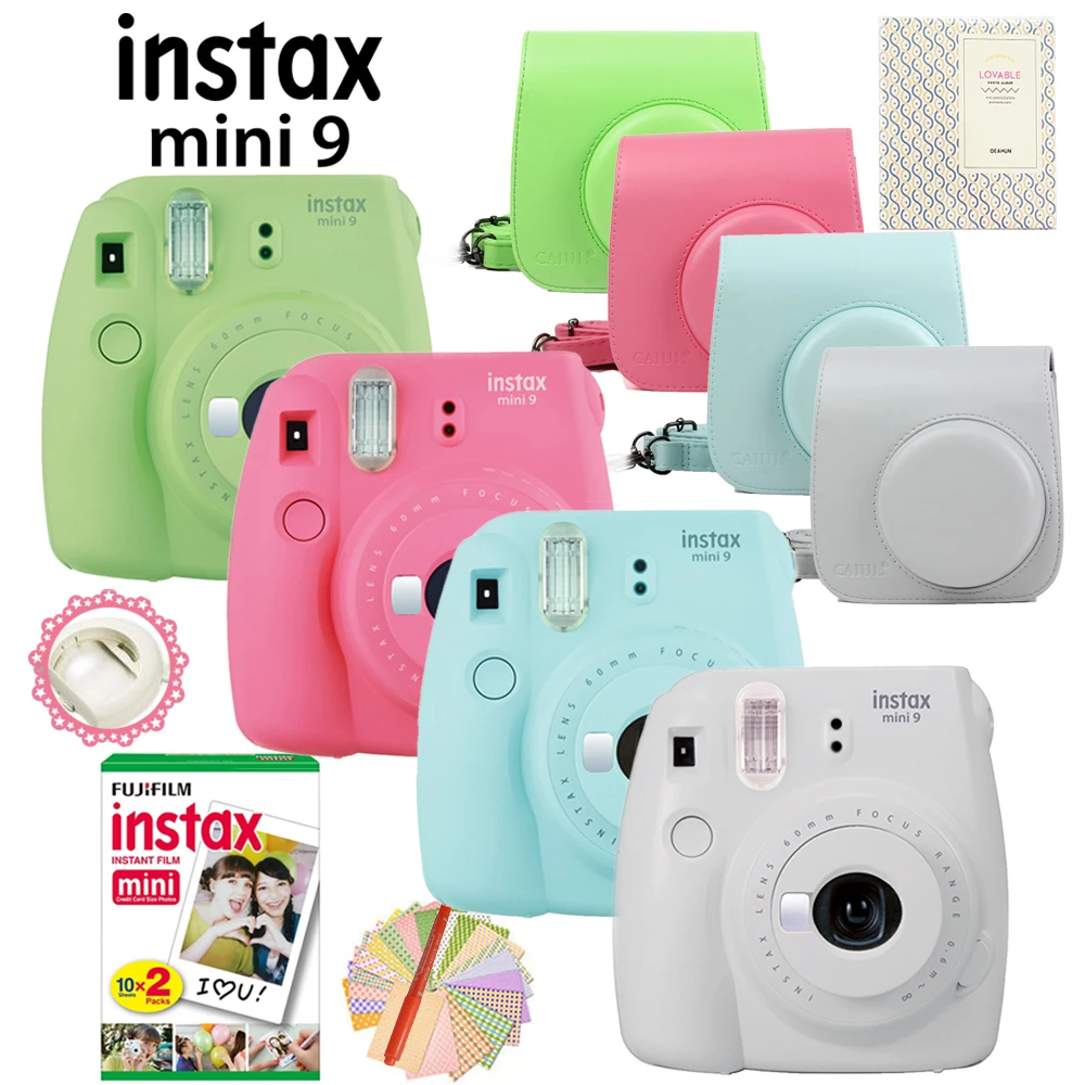 2017 New Fujifilm Instax Mini 9 Instant Film Camera + 20 Shots Mini 8