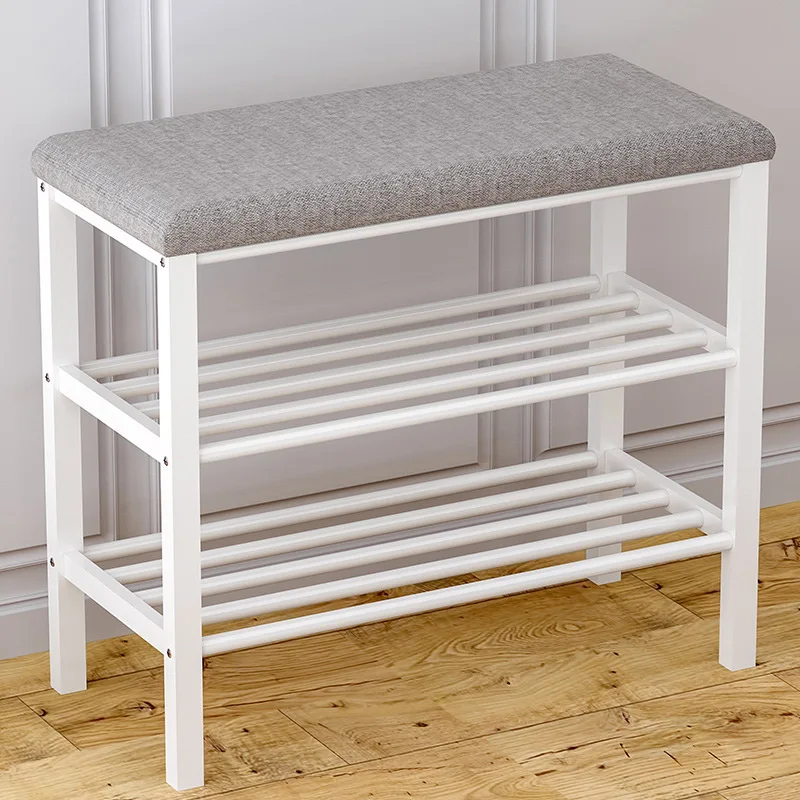 60CM Multifunction Change Shoe Bench Economic Type Shoe Rack Storage Rack Space-saving Assembly Shoe Cabinet Household Furniture