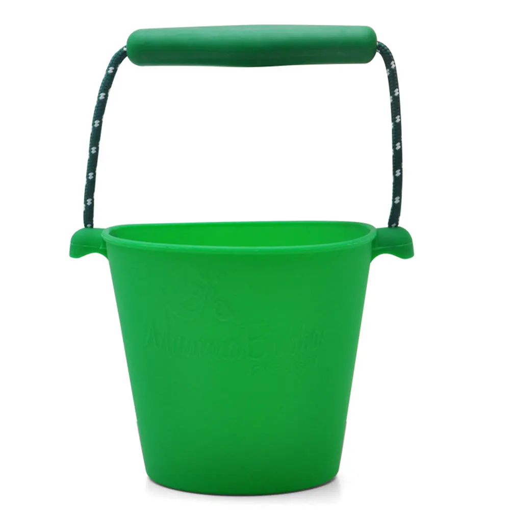 green Пляжный набор игрушек для детей, силиконовые складные Ручные игры, бочонок с песком, детские игрушки для малышей, игрушки для ванной, игрушки с песком - Цвет: green