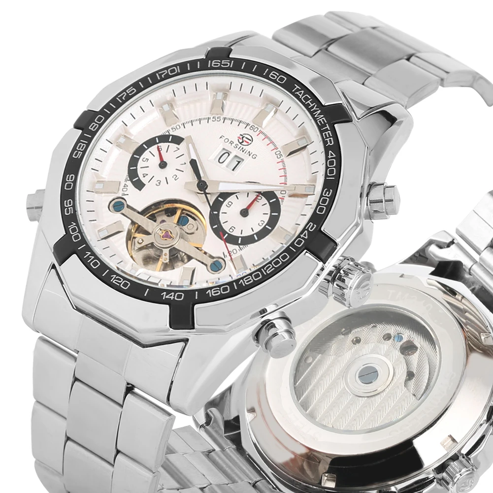 

Classic Pointer Steel Skeleton Automatic Mechanical Watches Self Wind For Men Luminous Dial Luxury StyleMechanical Wristwatches