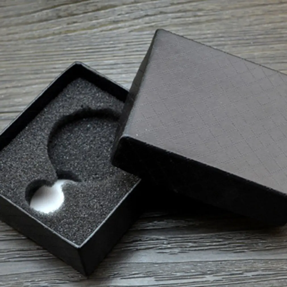 Карманная коробка для часов Подарочная упаковка чехол для браслета браслет шкатулка для драгоценностей черный для дропшиппинг