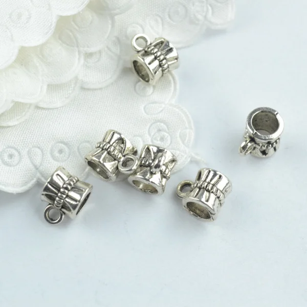 

40 pcs Zinc Alloy Bead DIY European big hole metal connector Beads Fits Charm Bracelets Necklaces Pendants making 18191