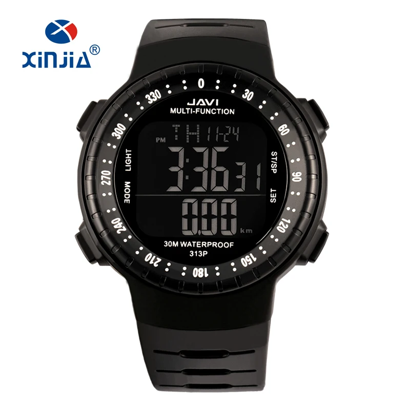 New XINJIA Fitness Pedometer Calories Counter Led Digital Sports Watch For Men Women Outdoor Military Wristwatches Waterproof