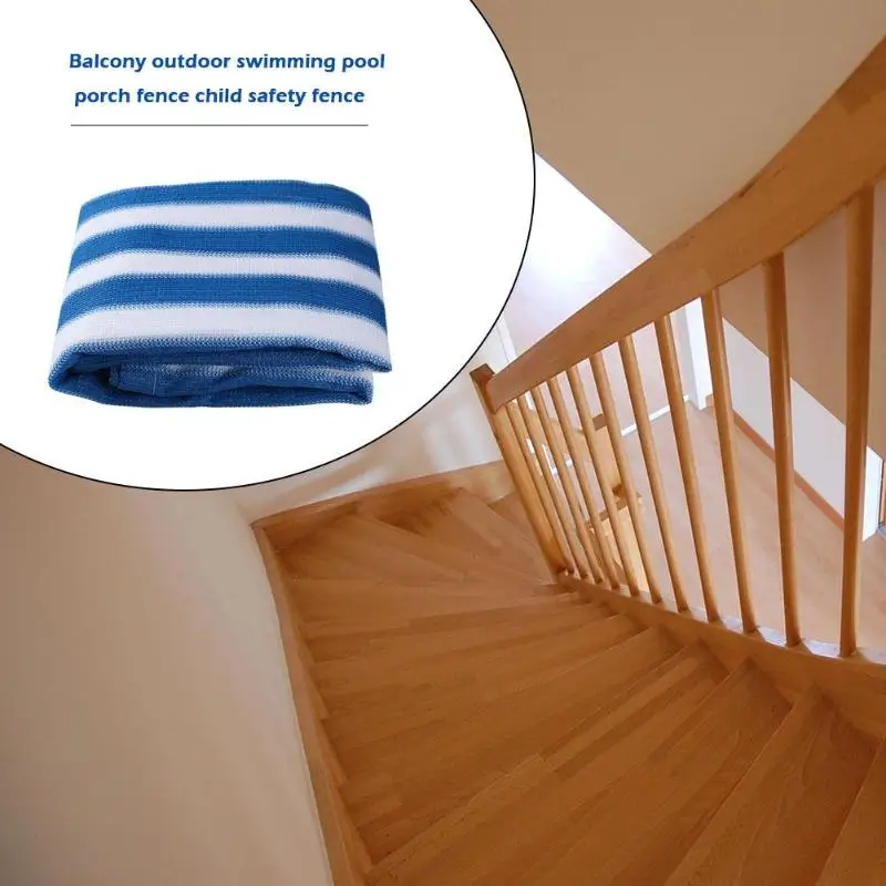 

Kids Baby Stairs Safety Net Netting Protection Rail Balcony Stair Fence Net Decoration Net Thick Hard Protect Kids Activity Gear