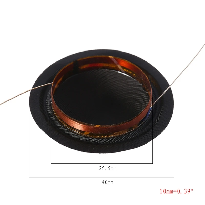 New 1 Pair 25.5mm Tweeter Coil Silk Membrane Treble Speakers Repair accessories