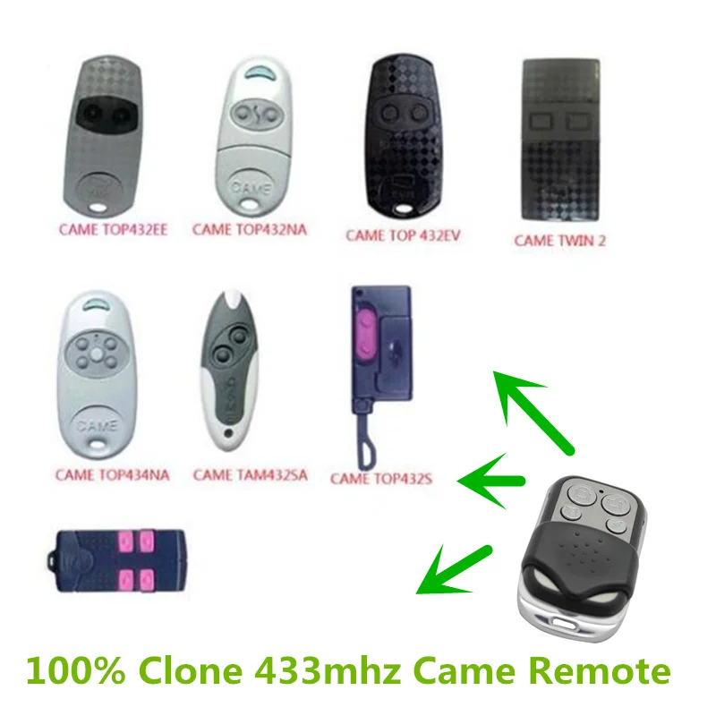 

4Ch Remote Control 433Mhz Copy Code Grabber Cloning Electric Gate Duplicator Key Fob Learning Garage Door CAME