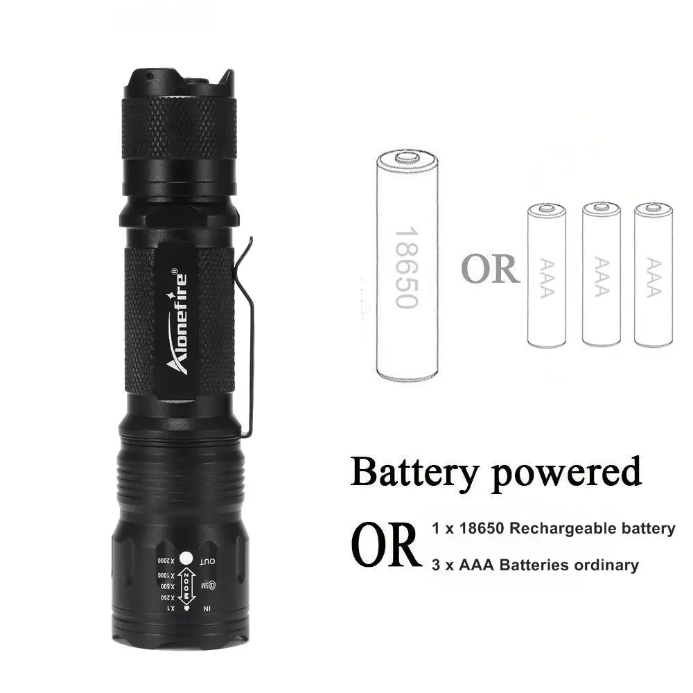 Фонарик Alonefire TK105 CREE XP L V60 светодиодный алюминиевый фонарик высокой мощности с