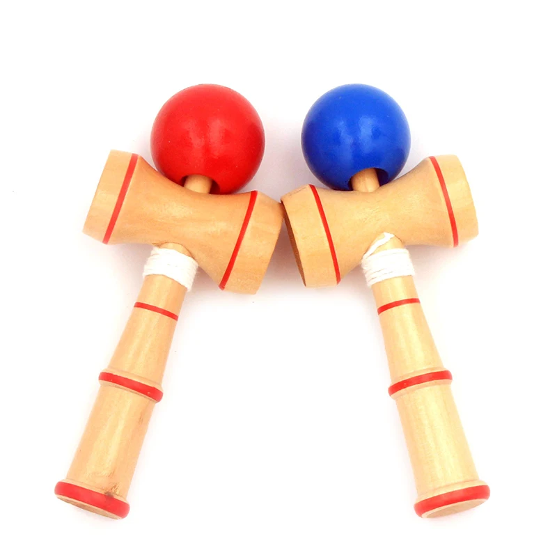 Новое поступление детская деревянная игрушка кендама шары маленький размер 13,5-16,5 см синий красный шар для жонглирования спортивные игрушки для детей Рождественский подарок