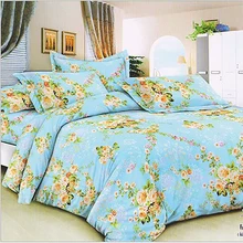 235cm 50cm piece 100 cotton blue flower printed cotton fabric for Baby Bedding Textile Patchwork Quilt
