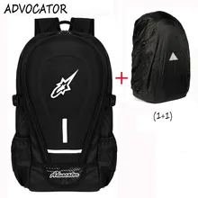 Advocator de gran capacidad oxford chaqueta de la motocicleta de los hombres mochila de 14 pulgadas del ordenador portátil de la escuela con estilo mochila escolar mochila para adolescentes boy